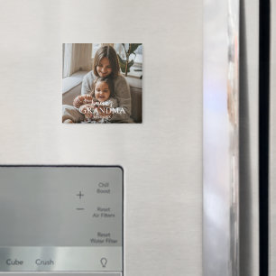 Personalisiertes Foto & Benutzerdefinierter Text O Magnet