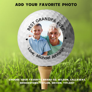 Personalisiertes Foto "Best Opa Ever" Golfball