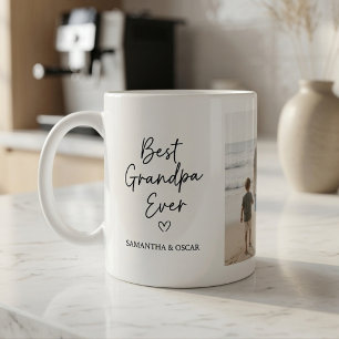 Personalisiertes Foto 'Bester Opa ever' Kaffeetasse