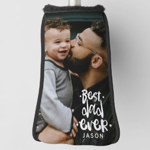 Personalisiertes Foto Bester Vater überhaupt Namen Golf Headcover