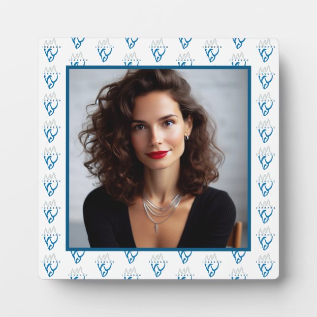 Personalisiertes Foto Blue Iceberg Inspiration Fotoplatte (Vorderseite)