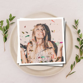 Personalisiertes Foto Brautparty Napkins Serviette