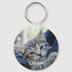 Personalisiertes Foto Cat Lovers Keepake Schlüsselanhänger