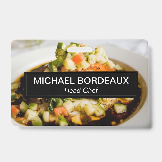 Personalisiertes Foto Catering Ausweis (Vorderseite)