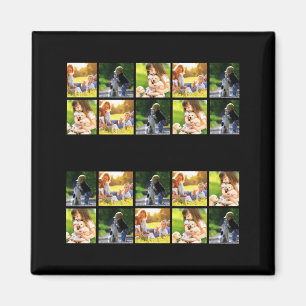 Personalisiertes Foto-Collage- und Text-T-Shirt  Magnet