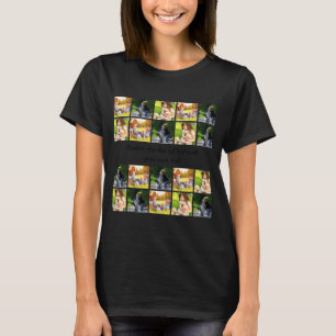 Personalisiertes Foto-Collage- und Text-T-Shirt T-Shirt