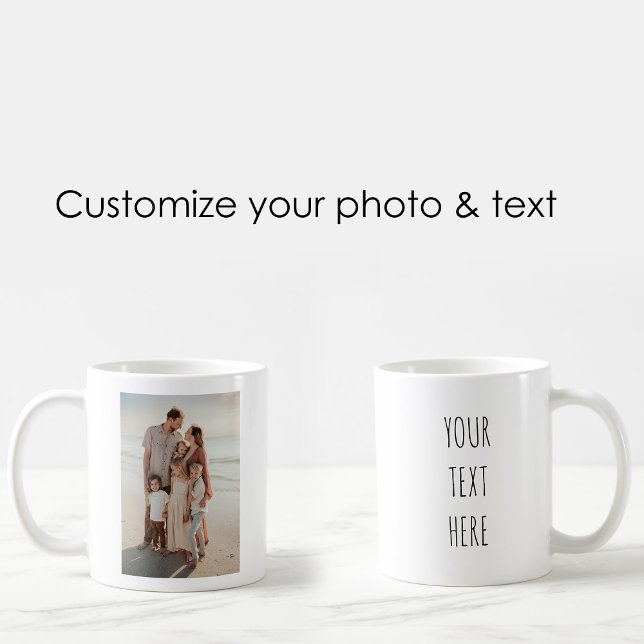 Personalisiertes Foto-Cup-benutzerdefiniertes Text Kaffeetasse (Personalized Photo Cup Custom Text Picture)