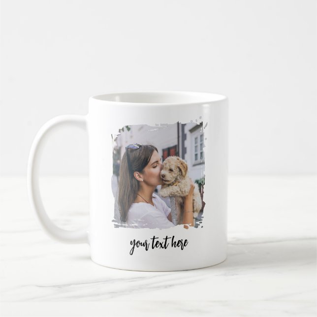 Personalisiertes Foto-Cup-benutzerdefiniertes Text Kaffeetasse (Links)