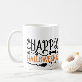 Personalisiertes Foto Dachshund Halloween Hund Kaffeetasse