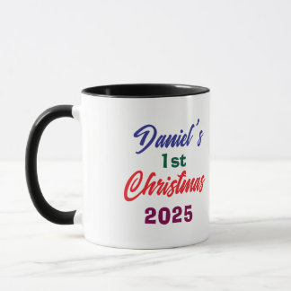 Personalisiertes Foto Daniel's 1. Weihnachtsbaum Tasse