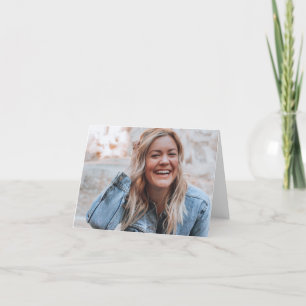 Personalisiertes Foto Dankeskarte