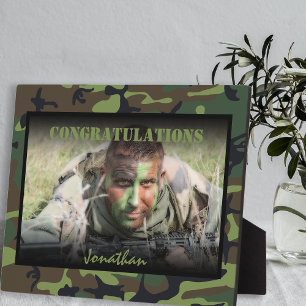 Personalisiertes Foto der Armee beim Abgang Fotoplatte