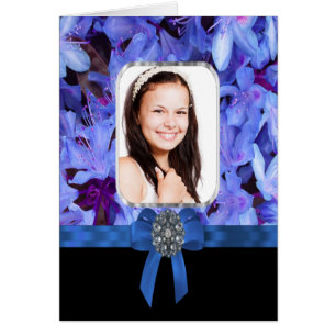 Personalisiertes Foto der blauen Blume