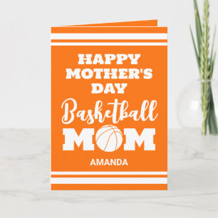 Personalisiertes Foto der Mama Basketball Karte