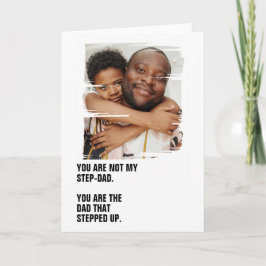 Personalisiertes Foto Der Vater, der hochgekletter Karte