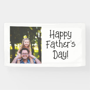 Personalisiertes Foto des glücklichen Vaters Banner