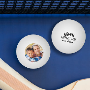 Personalisiertes Foto des glücklichen Vaters Tischtennisball