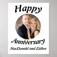 Personalisiertes Foto des Happy Anniversary