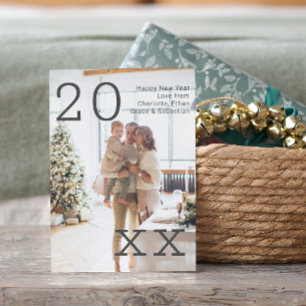 Personalisiertes Foto des neuen Jahres Postkarte