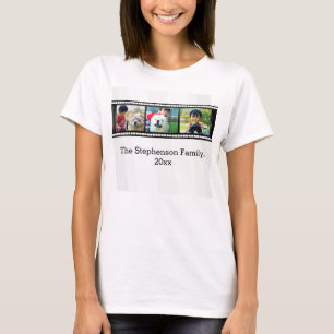 personalisiertes Foto des Streifens des Filmes T-Shirt