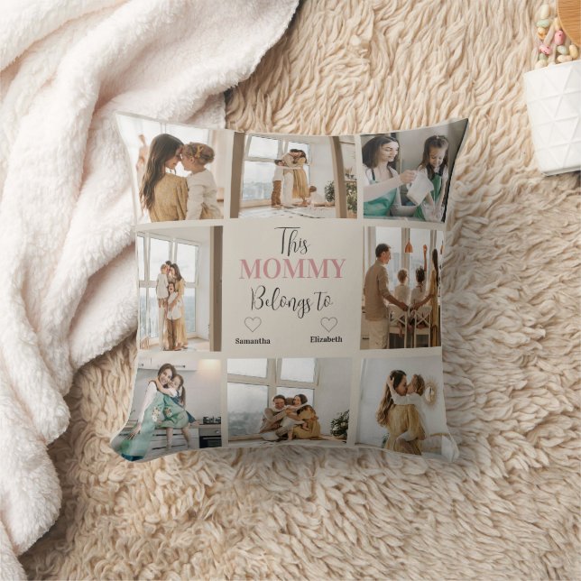 Personalisiertes Foto "Diese Mami gehört zu" | Kissen (Decke)