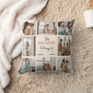 Personalisiertes Foto "Diese Mami gehört zu"   Kissen
