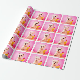 Personalisiertes Foto Dog Geschenkwrap Geschenkpapier