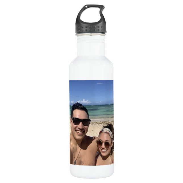 PERSONALISIERTES FOTO EDELSTAHLFLASCHE (Vorderseite)