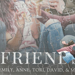 Personalisiertes Foto Einfach Moderne Freunde Benu Puzzle
