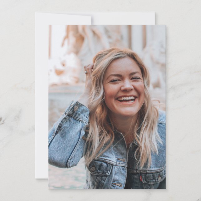 Personalisiertes Foto Einladung (Vorderseite)