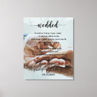 Personalisiertes Foto Elegantes Hochzeitgedicht