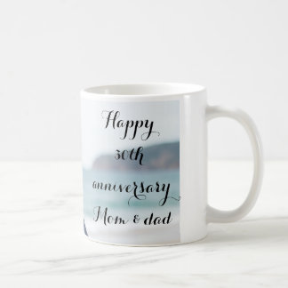 Personalisiertes Foto Eltern Hochzeitstag Kaffeetasse