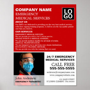 Personalisiertes Foto, EMT, paramedic Poster