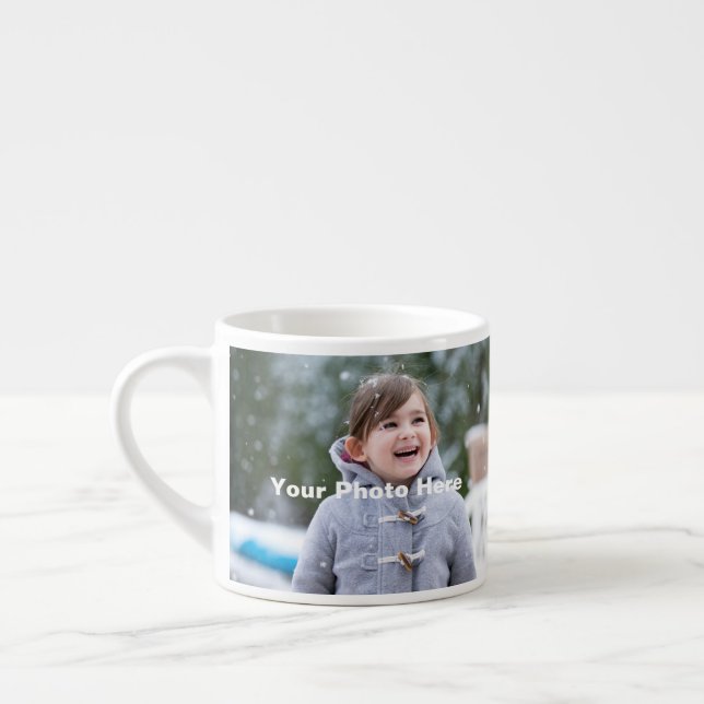 Personalisiertes Foto Espresso Tasse (Links)