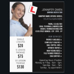 Personalisiertes Foto, Fahrschule, Lehrer Flyer<br><div class="desc">Personalisiertes Foto,  Fahrschule,  Flyer für Instruktorwerbung beim Business Card Store.</div>