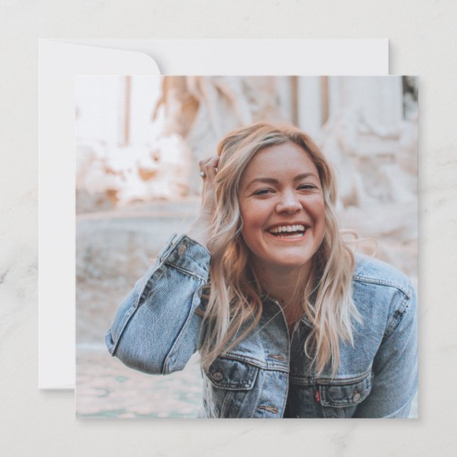 Personalisiertes Foto Feiertagskarte (Vorderseite)