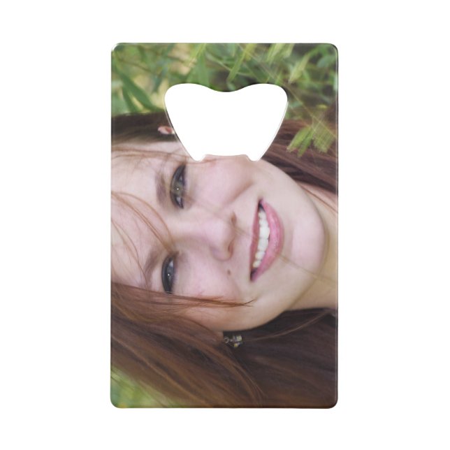 Personalisiertes Foto Flaschenöffner. Mach dein ei Geldbeutel Flaschenöffner (Vorderseite)