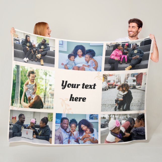 Personalisiertes Foto Fleece Blanket - Custom Coll (Beispiel)