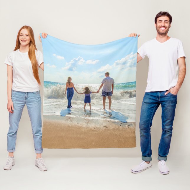 Personalisiertes Foto Fleece Blankon (Beispiel)