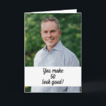 Personalisiertes Foto Funny Brother 50. Geburtstag Karte<br><div class="desc">Personalisiertes Foto Funny Brother 50. Geburtstag, ein wunderschönes Design für jeden, der nach schönen Geburtstagskarten für Bruder, Geburtstagskarten für ältere Bruder oder Geburtstagskarten für jüngeren Bruder, dieser hier wäre cool. Das Design verfügt über ein benutzerdefiniertes Foto mit einem personalisierbaren Text, das Sie in dem Alter, das Sie möchten, in der...</div>