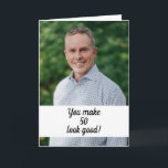 Personalisiertes Foto Funny Brother 50. Geburtstag Karte<br><div class="desc">Personalisiertes Foto Funny Brother 50. Geburtstag, ein wunderschönes Design für jeden, der nach schönen Geburtstagskarten für Bruder, Geburtstagskarten für ältere Bruder oder Geburtstagskarten für jüngeren Bruder, dieser hier wäre cool. Das Design verfügt über ein benutzerdefiniertes Foto mit einem personalisierbaren Text, das Sie in dem Alter, das Sie möchten, in der...</div>