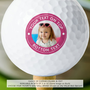 Personalisiertes Foto für benutzerdefinierte Farbe Golfball