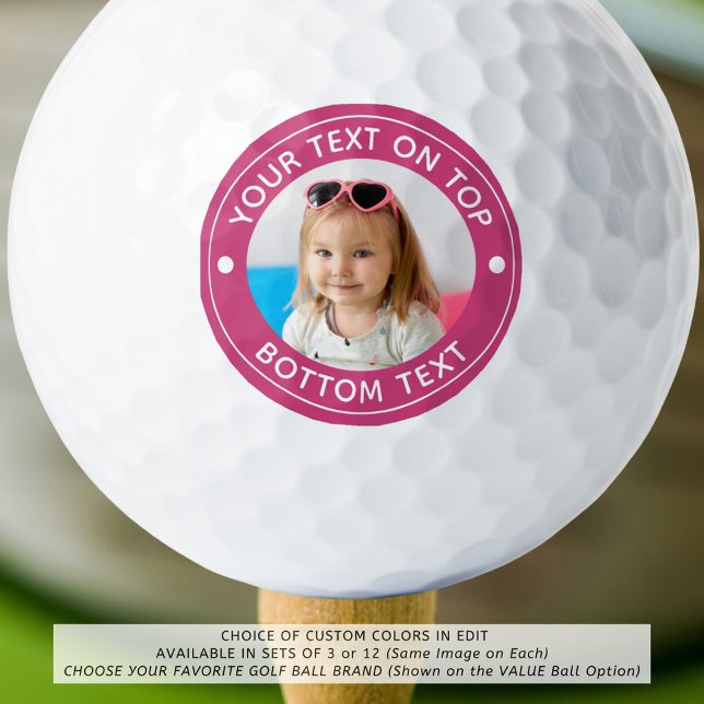 Personalisiertes Foto für benutzerdefinierte Farbe Golfball (Von Creator hochgeladen)