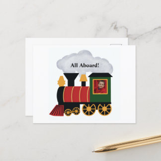 Personalisiertes Foto für den Zug Postkarte