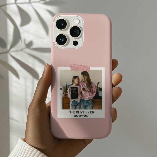 Personalisiertes Foto für die beste Mama Rosa Case-Mate iPhone Hülle (Von Creator hochgeladen)