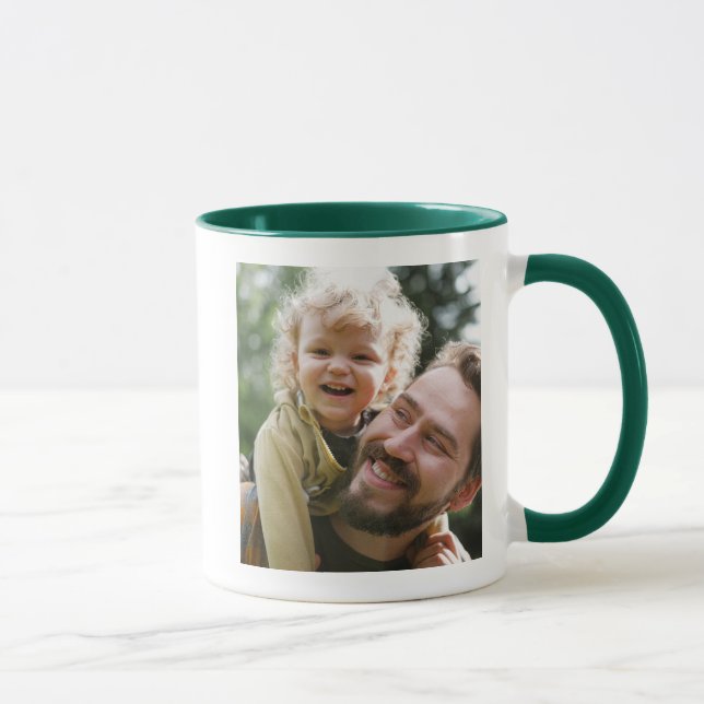 Personalisiertes Foto für Foto und Text Tasse (Rechts)