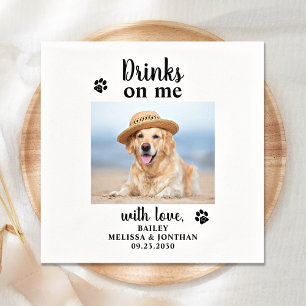 Personalisiertes Foto für Haustiere bei Hunde-Hoch Serviette
