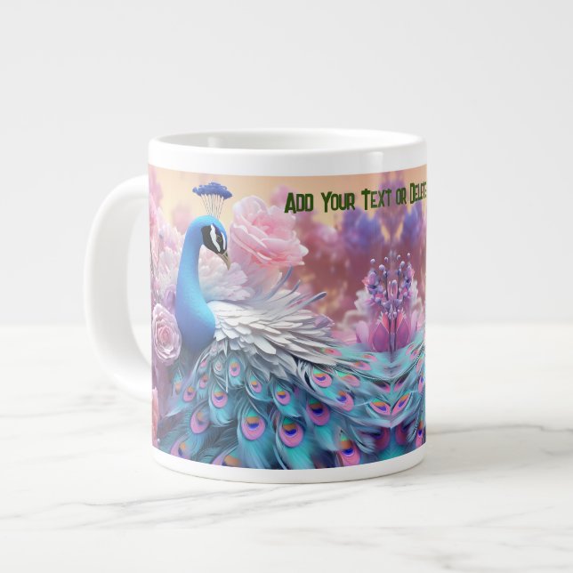 Personalisiertes Foto für Haustiere: Elegant & far Jumbo-Tasse (Vorderseite Links)