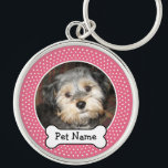Personalisiertes Foto für Haustiere mit Dog-Knoche Schlüsselanhänger<br><div class="desc">Fügen Sie Ihr Lieblings-Foto hinzu!</div>