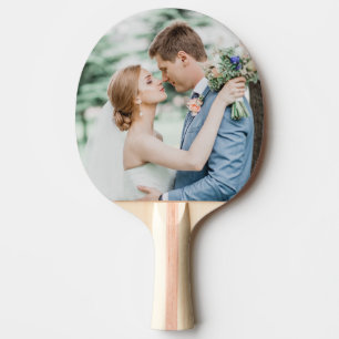 Personalisiertes Foto für Hochzeiten Tischtennis Schläger